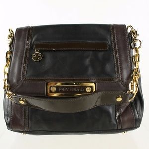 Tory Burch Black and Brown  Leather hand bag